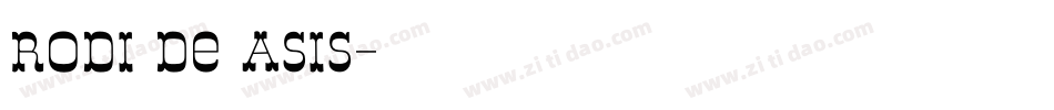 Rodi de Asis字体转换